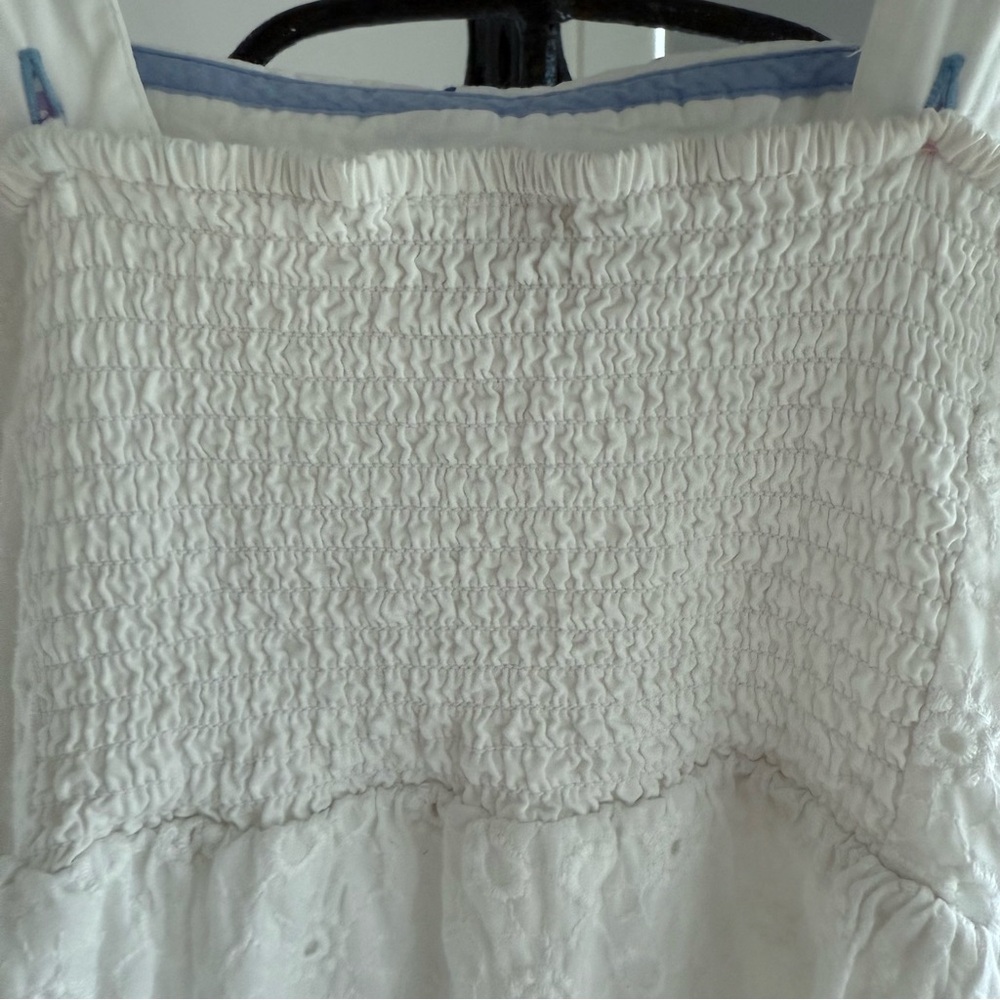 Mini Boden Girls White Eyelet Sundress 6-7Y - Picture 6 of 10